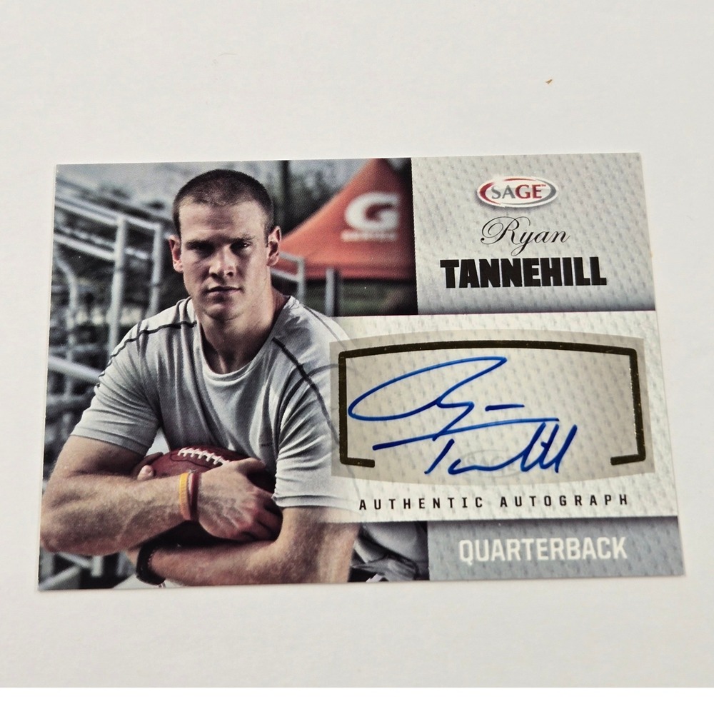 Ryan Tannehill 2012 SAGE Hit Authentic Autograph Rookie Card A47 Texas A&M QB